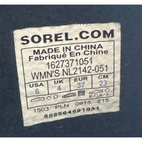 Sorel Joan of Arctic Knit gray Winter Waterproof Snow Boot NL2142-051 Women Sz 6 - Picture 5 of 14